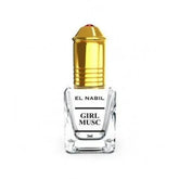 El Nabil Girl Musc parfumolie top met 5ml flesje, goudkroon en rode edelsteen